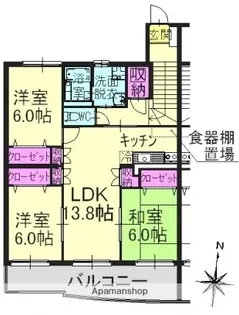 アネシス【2階】の間取り