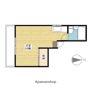 プレール京橋南町【401号室】の間取り