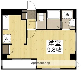 エディフィシオ横内【1002号室】の間取り