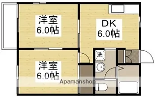 コーポ長船 B【2階】の間取り