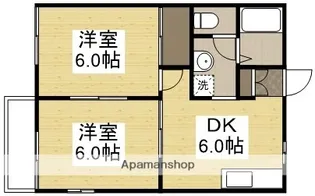 コーポ長船 B【2階】の間取り