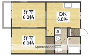 コーポ長船 B【1階】の間取り