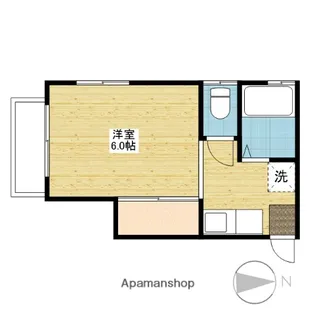 ハイホームK【D号室】の間取り