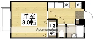 1DKの間取り画像