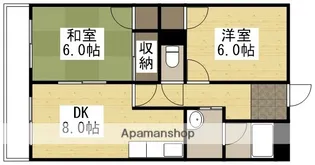 シティハイツ清水【606号室】の間取り