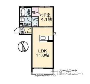 コンソラーレ 弐番館【1階】の間取り