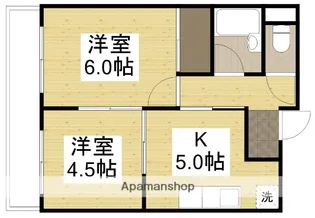 カーサ後楽園【202号室】の間取り