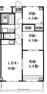 ロマンチェス昭和町【3階】の間取り