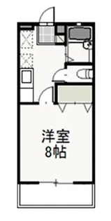 ロンサール奥田【1階】の間取り