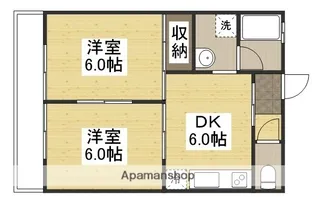 高津コーポⅠ【2階】の間取り