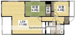 ビュー小林【6階】の間取り