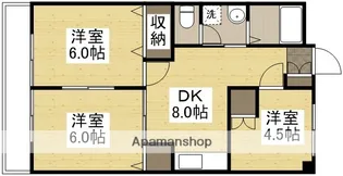 赤田ハイツ【506号室】の間取り