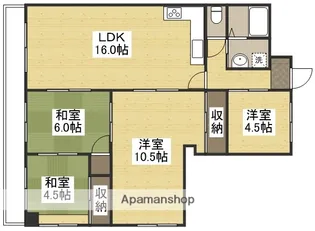 YSビル岡南【306号室】の間取り