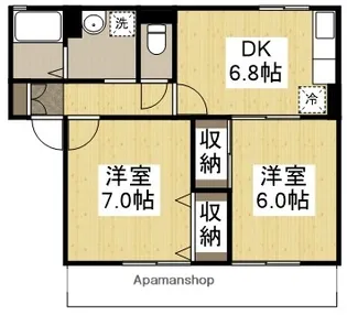 ラベンダー福田【1階】の間取り