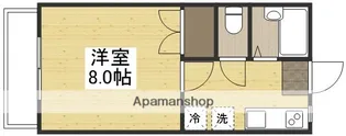 リオン西川原【205号室】の間取り