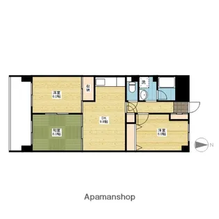 コープ野村京山【2階】の間取り