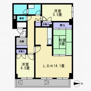 カサ・グランデ【6階】の間取り
