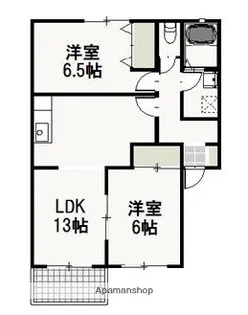 ルーエ(西棟)【2階】の間取り