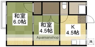 シティハイムK【102号室】の間取り