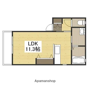 シャーメゾンリーフ【102号室】の間取り