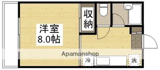 成広矢原コーポⅤ【203号室】の間取り