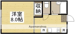 スペースシャトル1番館【1階】の間取り