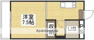 シャンティ東古松【2-B号室】の間取り