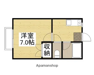 コーポ雅【1階】の間取り