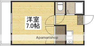 1Kの間取り画像