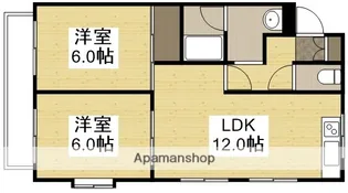 サンパレスえなみ【2階】の間取り