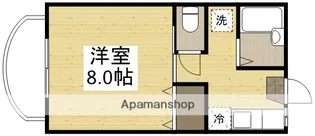 ベレール清心【206号室】の間取り