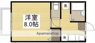 ベレール清心【208号室】の間取り