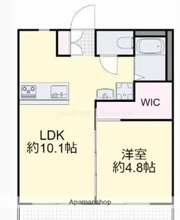 メゾン富田【1階】の間取り