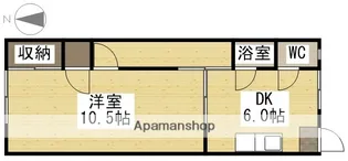 学南荘【9号室】の間取り