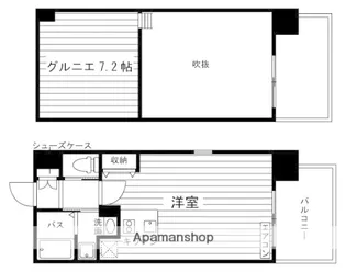 GRAND E’TERNA岡山Ⅲ【14階】の間取り