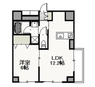 アーバン富田町【6階】の間取り