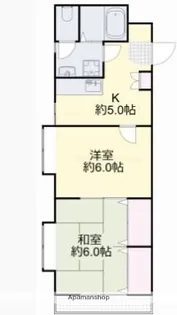 ウッドウォーム景山【205号室】の間取り
