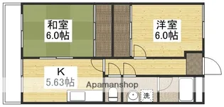 サンヴィレッジ高山【102号室】の間取り
