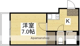 レジデンス津倉【3階】の間取り