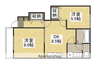 ロッコレジデンス【1階】の間取り