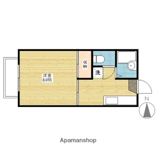 アリーナ青江【201号室】の間取り