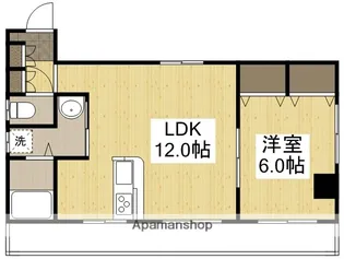 シャインブライト桑田【4階】の間取り