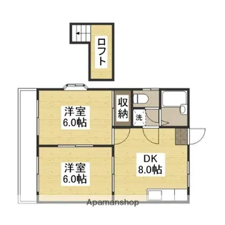 プラジール東岡山【1階】の間取り