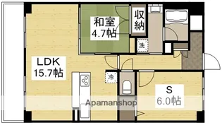 アルファステイツ岡山駅西【8階】の間取り