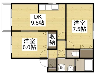 メゾンラフィネすずらん【201号室】の間取り