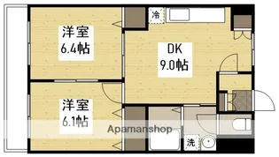 プランドールキノミ【205号室】の間取り
