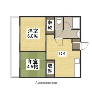 サトウコーポ【202号室】の間取り