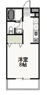 ベール花尻A【1階】の間取り