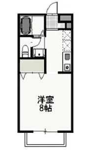 ベール花尻B【2階】の間取り