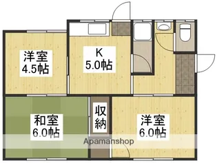 岡山県岡山市東区益野町【一戸建】の間取り